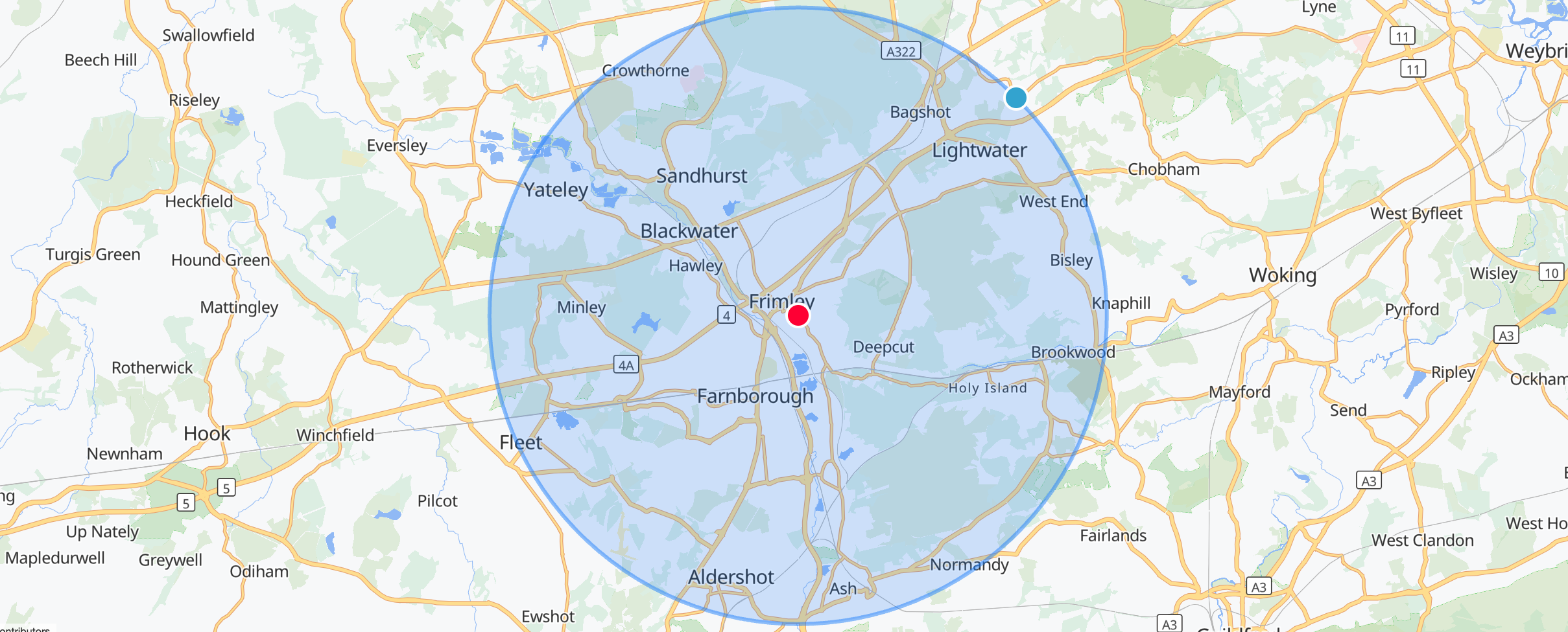 How Did Frimley Fuel Allotments Rise to the Top? A Closer Look at the Five Mile Search Area